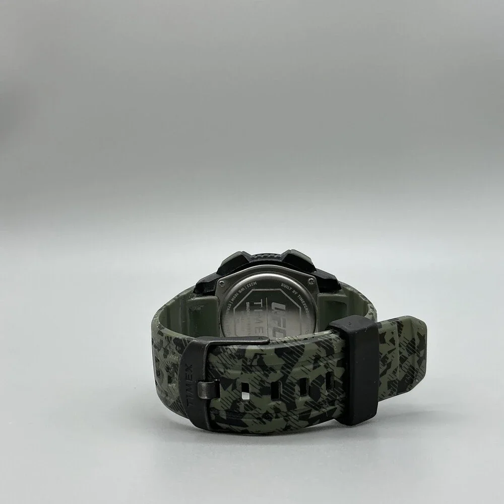 Timex UFC TW4B27500 Mens Watch 45mm Digital Shock Gray Camo Green Resin 100M